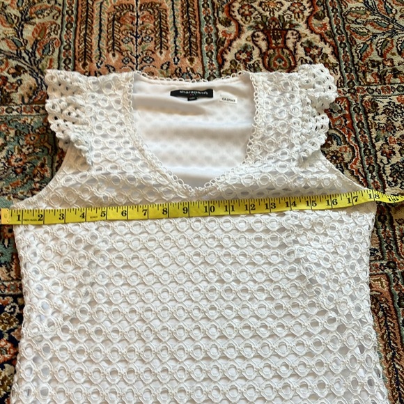 Sharagano White Textured Dress - Picture 11 of 12